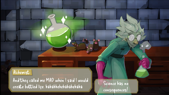 Jelly's Journey alchemist dialogue